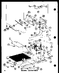 Machine Compartment Diagram and Parts List for SL22GL-P7745508WL  Amana Refrigerator