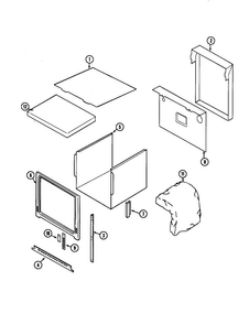 Body Diagram and Parts List for W30400PV  Jenn-Air Wall Oven