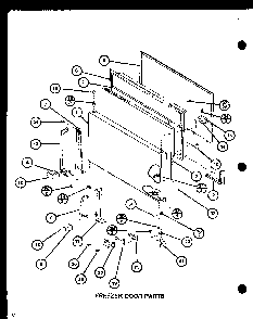 Section 14 Diagram and Parts List for CIC-4-P7621302W  Amana Refrigerator