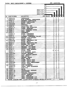 Unit Compartment And Systems Page 2 Diagram and Parts List for 671867  Admiral Refrigerator