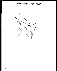 Fixed Panel Assembly Diagram and Parts List for SBE22AX P1142412NL Amana Range