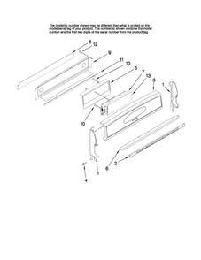 Control Panel Parts Diagram and Parts List for MGR6775BDB18  Maytag Range