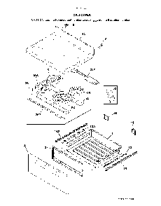 Top/Drawer Diagram and Parts List for 79092722910  Kenmore Range