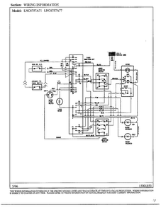 Wiring Diagram Diagram and Parts List for LNC6757A77  Admiral Washer