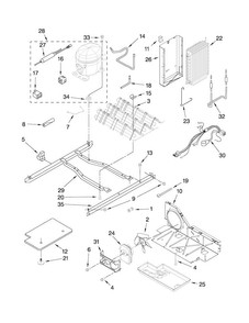 Unit Parts Diagram and Parts List for MSD2272VEB00  Maytag Refrigerator