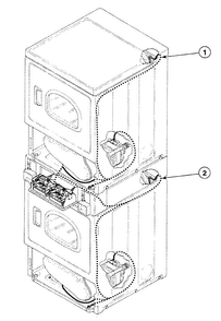 Harnesses 2 Diagram and Parts List for SSEA17LJ  Speed Queen Dryer