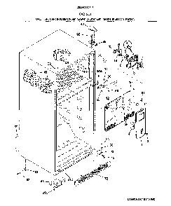 Cabinet Diagram and Parts List for 25360412616  Kenmore Refrigerator