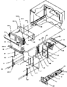 Evaporator Area Diagram and Parts List for TS18RB-P1158407W  Amana Refrigerator