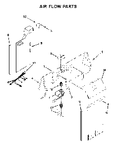 Air Flow Parts Diagram and Parts List for 1064641173711  Kenmore Refrigerator