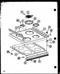 (rcr-700/p85727-1s) (rcr-1010/p85728-1s) Diagram and Parts List for RVH-6 P85401-2S Amana Range