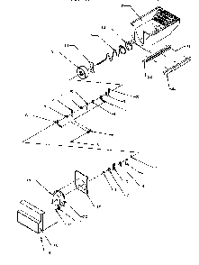 Crushed Ice Bucket Diagram and Parts List for SZD25S5W-P1190415WW  Amana Refrigerator