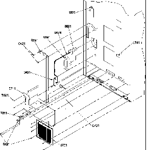 Cabinet Back Diagram and Parts List for BR22VW-P1321505WW  Amana Refrigerator