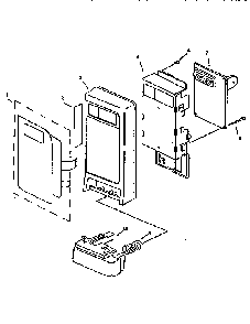 Control Panel Diagram and Parts List for 56566480691  Kenmore Microwave
