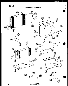 Coil Parts Diagram and Parts List for ES9-2MS P54974-46R Amana Air Conditioner