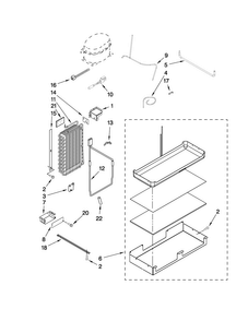 Lower Unit And Tube Parts Diagram and Parts List for JS42SEDUDW00  Jenn-Air Refrigerator