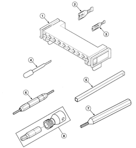 Tools Diagram and Parts List for SDE907LF1724  Speed Queen Dryer