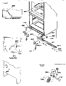 Insulation And Roller Assembly Diagram and Parts List for BX22S5E-P1196705WL  Amana Refrigerator