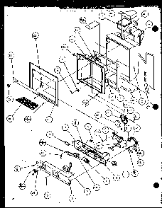 Ice And Water Cavity Diagram and Parts List for 35541W-P1121709WW  Amana Refrigerator