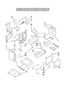 Chassis Parts Diagram and Parts List for MER5765RCB1  Maytag Range