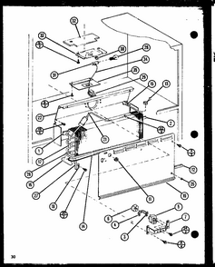 Section 10 Diagram and Parts List for TX18N-P1106212W  Amana Refrigerator