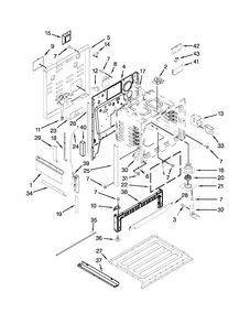Chassis Parts Diagram and Parts List for JES9860CAB01  Jenn-Air Range