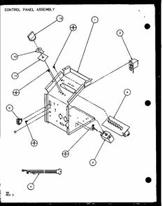 Control Panel Assembly (pth15300e/p9806822r) (pth15400e/p9806922r) (pth15300ec/p9811822r) (pth15400ec/p9872322r) Diagram and Parts List for PTH09400F P1102701R Amana Air Conditioner