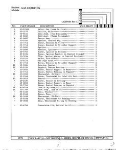 Gas Carrying Page 3 Diagram and Parts List for 8540A REV E Norge Dryer