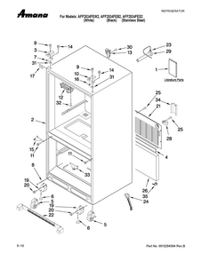 Part Location Diagram of W10183286 Whirlpool ENERGY GUIDE