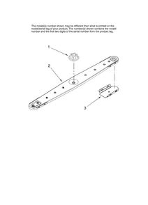 Lower Washarm Parts Diagram and Parts List for JDB1105AWS44  Jenn-Air Dishwasher