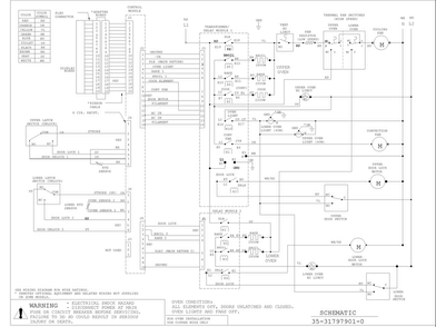 Wiring Information Diagram and Parts List for AOCD2770WW-P113237NWW  Amana Wall Oven