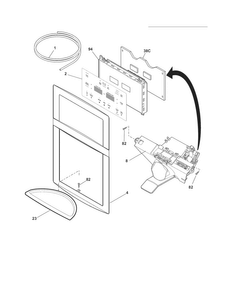 Controls/ice Dispenser Diagram and Parts List for CFD26WIS5  Crosley Refrigerator