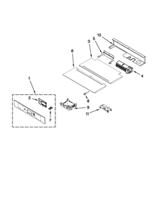Control Panel Parts Diagram and Parts List for JMW2427WS00  Jenn-Air Microwave
