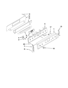 Part Location Diagram of W10211374 Whirlpool KNOB