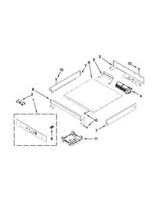 Control Panel Parts Diagram and Parts List for JJW3430WB02  Jenn-Air Wall Oven