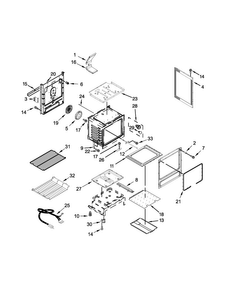 Chassis Parts Diagram and Parts List for MGR8800DS3  Maytag Range