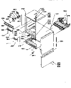 Controls And Light Covers Diagram and Parts List for 77275-P1311201WE  Amana Refrigerator