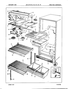 Part Location Diagram of 61005624 Whirlpool Meat Drawer