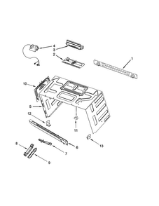 Cabinet And Installation Parts Diagram and Parts List for JMV9196CS1  Jenn-Air Microwave