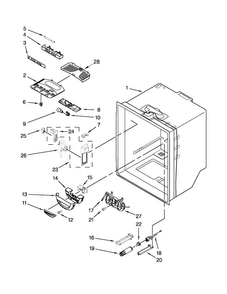 Refrigerator Liner Parts Diagram and Parts List for JFC2290VPY5  Jenn-Air Refrigerator