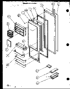 Machine Compartment - Panasonic Compressor Diagram and Parts List for 35541W-P1121709WW  Amana Refrigerator