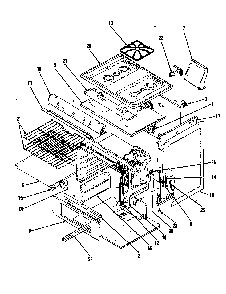 Body Diagram and Parts List for 31GY-3KV  Magic Chef Range