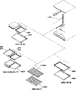 Interior Shelving Diagram and Parts List for TW518VW-P1322501WW  Amana Refrigerator
