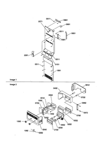 Control Assembly Diagram and Parts List for SB21VPSE-P1315603WE  Amana Refrigerator