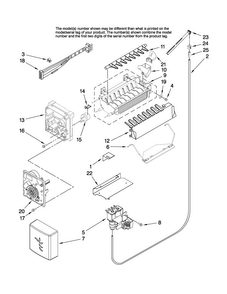 Icemaker Parts Diagram and Parts List for JC2225GEKB13  Jenn-Air Refrigerator
