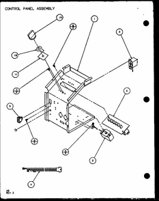 Control Panel Assembly (pth09300f/p1102601r) (pth09400f/p1102701r) (pth09300fc/p1103001r) (pth09400fc/p1103101r) Diagram and Parts List for PTH09400F P1102701R Amana Air Conditioner