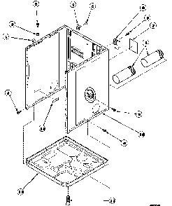 Section 9 Diagram and Parts List for LE8517W2B-PLE8517W2B  Amana Dryer