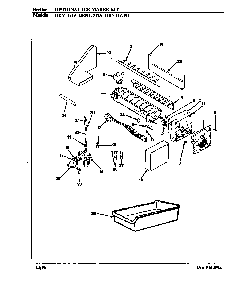Optional Ice Maker Kit Diagram and Parts List for HRNT1919 BF65B Maytag Refrigerator