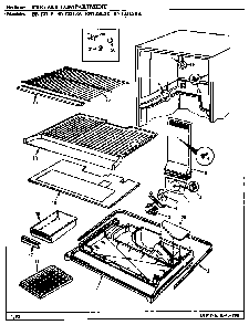 Freezer Compartment Diagram and Parts List for BNT23L8K BL91A Maytag Refrigerator