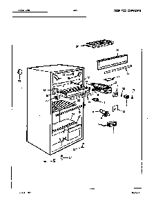 Fresh Food Compartment Diagram and Parts List for RC5S E6S02 Maytag Refrigerator