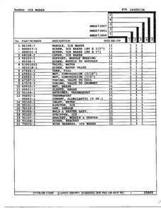 Ice Maker Page 2 Diagram and Parts List for 671840  Admiral Refrigerator